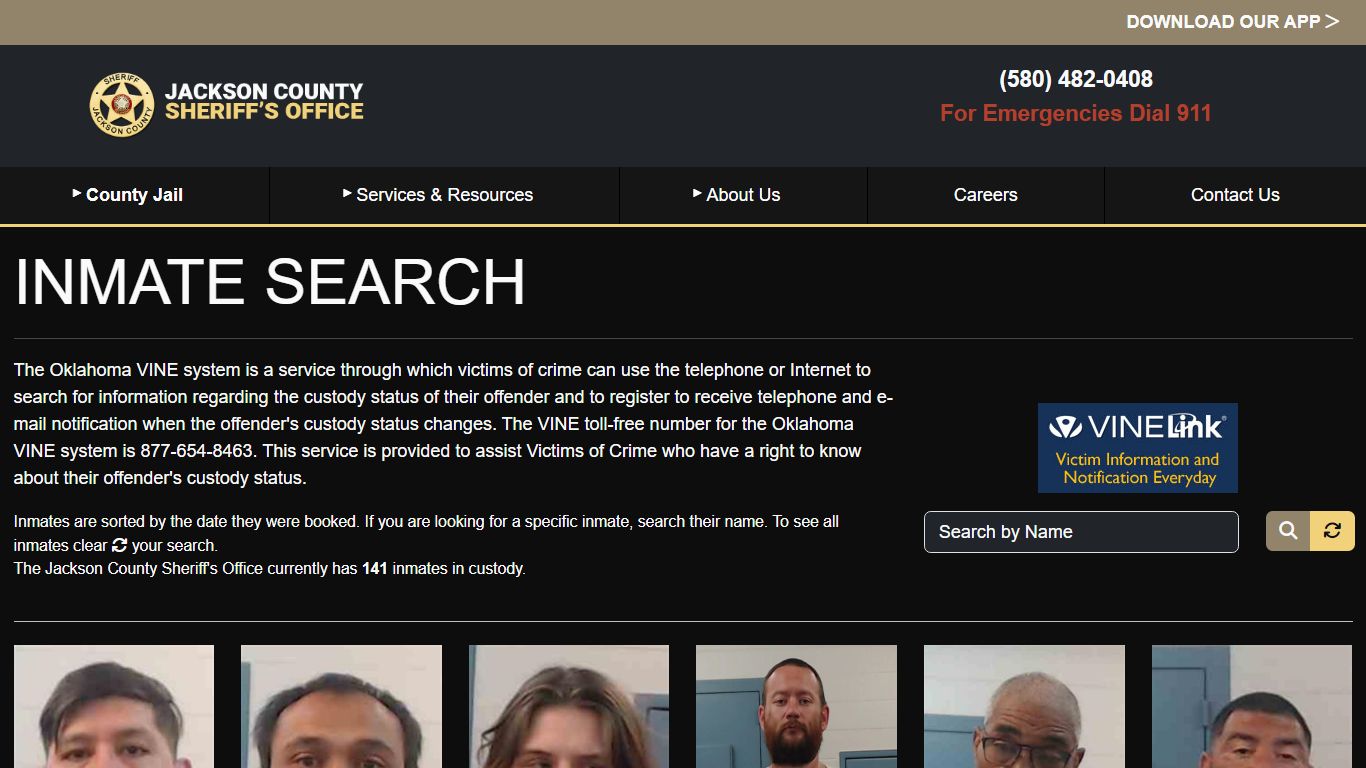 Inmate Search - Jackson County Sheriff's Office